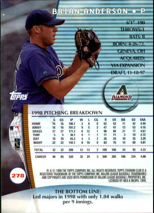 1999 Stadium Club Baseball Part 2 Main Set Card #252-355 - Picture 53 of 207