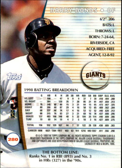 1999 Stadium Club Baseball Part 2 Main Set Card #252-355 - Picture 57 of 207