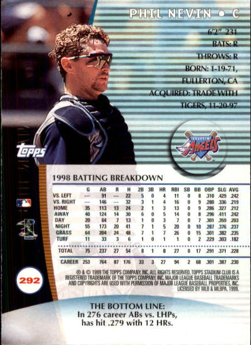 1999 Stadium Club Baseball Part 2 Main Set Card #252-355 - Picture 81 of 207