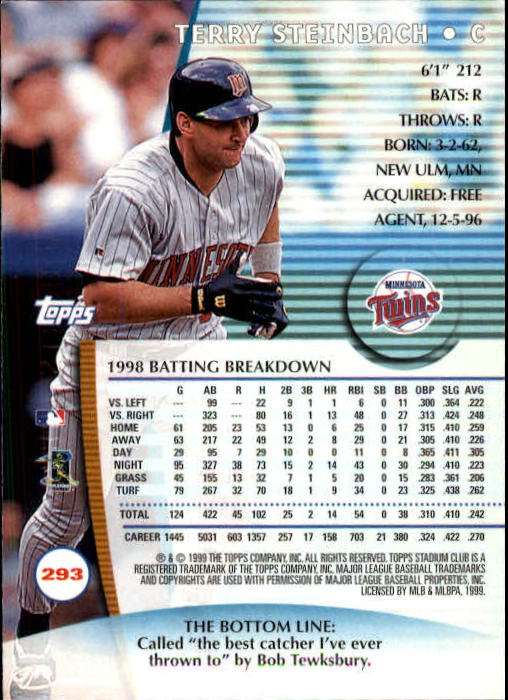 1999 Stadium Club Baseball Part 2 Main Set Card #252-355 - Picture 83 of 207