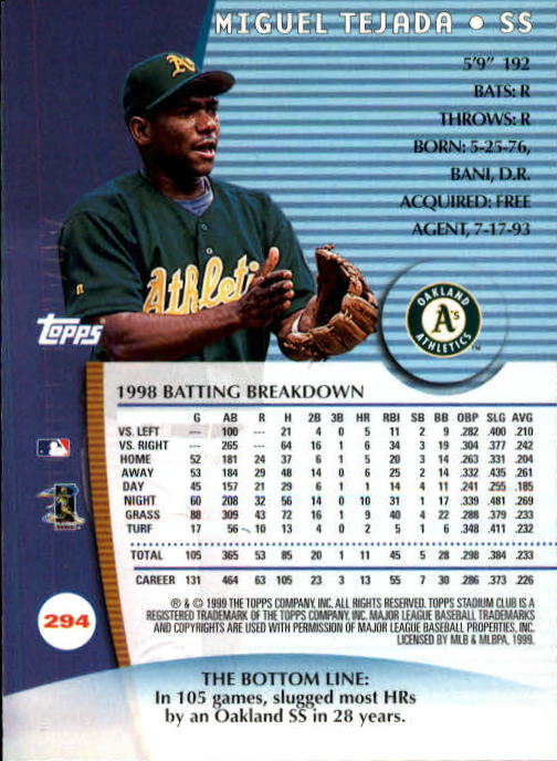 1999 Stadium Club Baseball Part 2 Main Set Card #252-355 - Picture 85 of 207