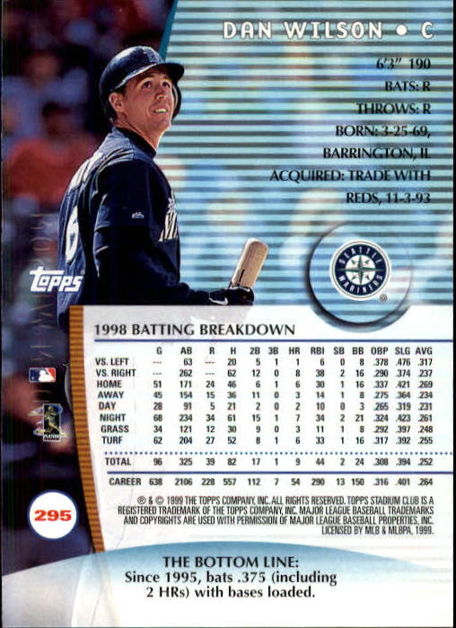 1999 Stadium Club Baseball Part 2 Main Set Card #252-355 - Picture 87 of 207