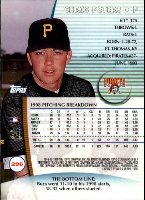 1999 Stadium Club Baseball Part 2 Main Set Card #252-355 - Picture 89 of 207