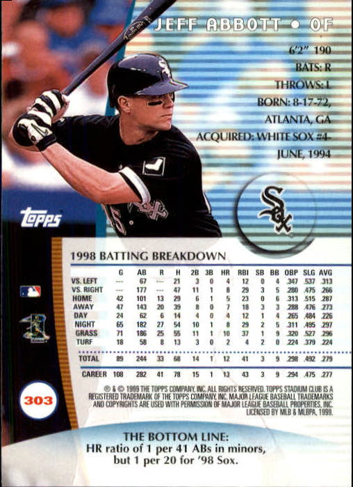 1999 Stadium Club Baseball Part 2 Main Set Card #252-355 - Picture 103 of 207