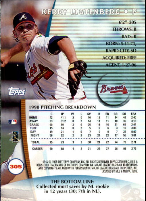 1999 Stadium Club Baseball Part 2 Main Set Card #252-355 - Picture 107 of 207