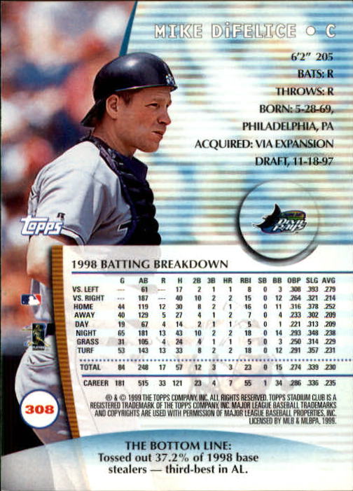 1999 Stadium Club Baseball Part 2 Main Set Card #252-355 - Picture 113 of 207