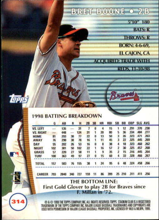1999 Stadium Club Baseball Part 2 Main Set Card #252-355 - Picture 125 of 207