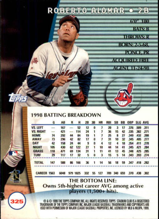 1999 Stadium Club Baseball Part 2 Main Set Card #252-355 - Picture 147 of 207
