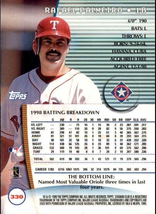 1999 Stadium Club Baseball Part 2 Main Set Card #252-355 - Picture 157 of 207