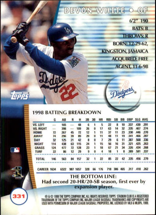 1999 Stadium Club Baseball Part 2 Main Set Card #252-355 - Picture 159 of 207