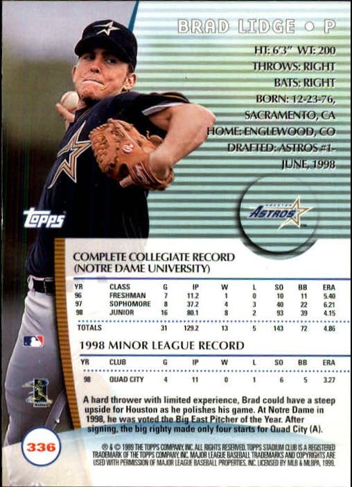 1999 Stadium Club Baseball Part 2 Main Set Card #252-355 - Picture 169 of 207