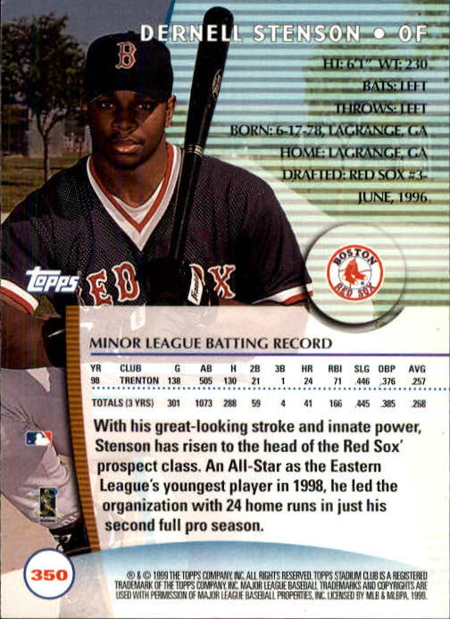 1999 Stadium Club Baseball Part 2 Main Set Card #252-355 - Picture 197 of 207