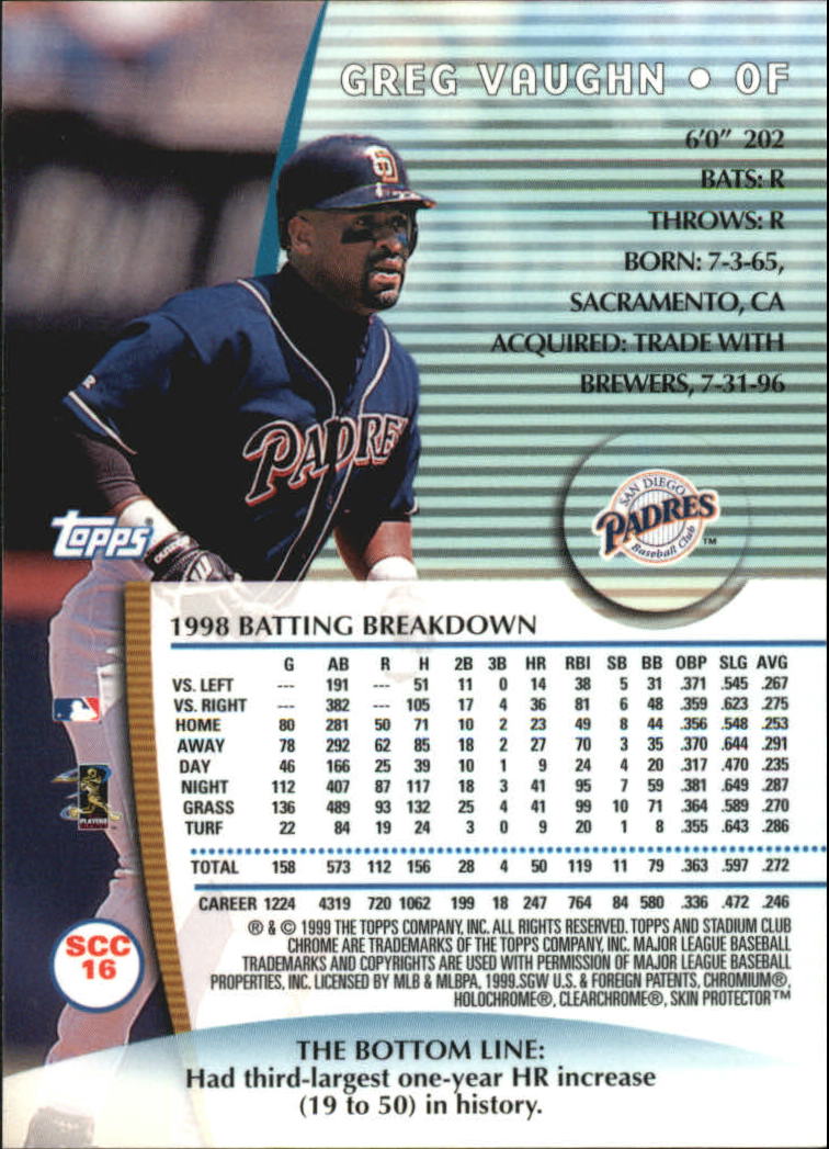 1999 Stadium Club Baseball Part 3 Insert and Parallel Cards - Picture 19 of 85