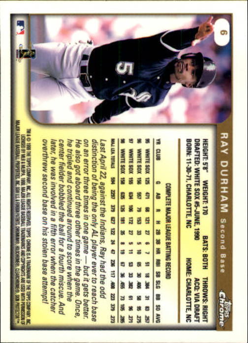 1999 TOPPS CHROME BASEBALL ASSORTED SINGLES U-PICK 2-219 - Picture 4 of 291