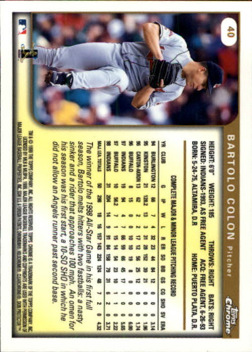 1999 TOPPS CHROME BASEBALL ASSORTED SINGLES U-PICK 2-219 - Picture 46 of 291