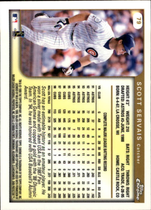 1999 TOPPS CHROME BASEBALL ASSORTED SINGLES U-PICK 2-219 - Picture 97 of 291