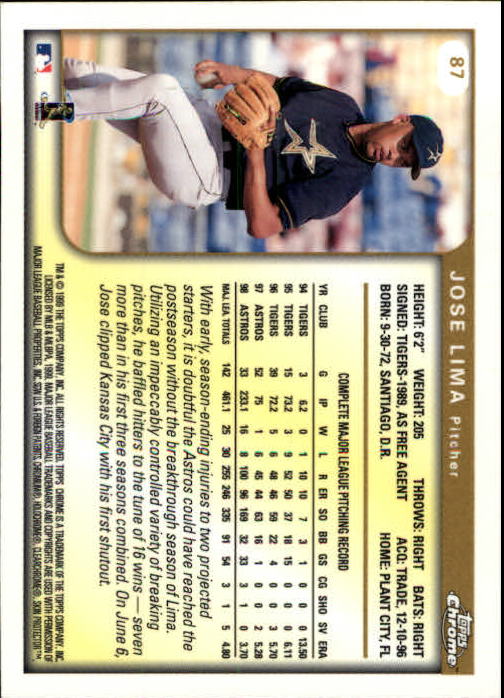 1999 TOPPS CHROME BASEBALL ASSORTED SINGLES U-PICK 2-219 - Picture 109 of 291