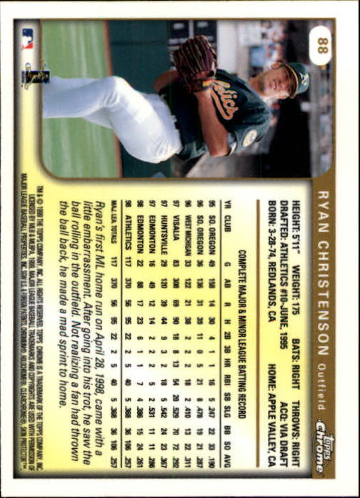 1999 TOPPS CHROME BASEBALL ASSORTED SINGLES U-PICK 2-219 - Picture 111 of 291