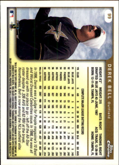1999 TOPPS CHROME BASEBALL ASSORTED SINGLES U-PICK 2-219 - Picture 123 of 291