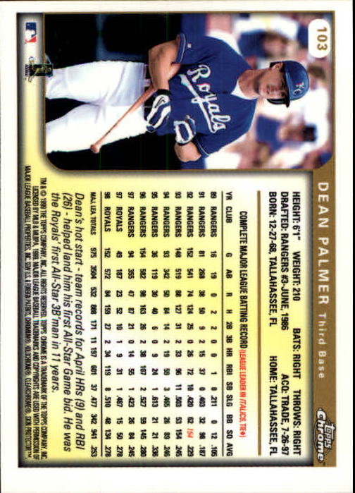 1999 TOPPS CHROME BASEBALL ASSORTED SINGLES U-PICK 2-219 - Picture 127 of 291