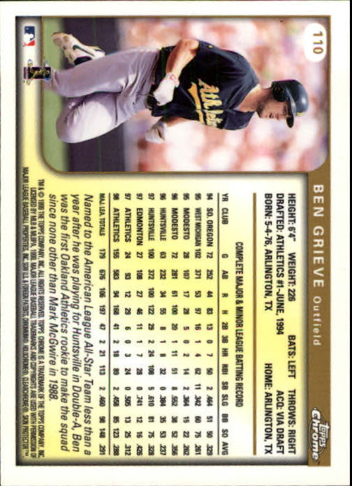 1999 TOPPS CHROME BASEBALL ASSORTED SINGLES U-PICK 2-219 - Picture 137 of 291