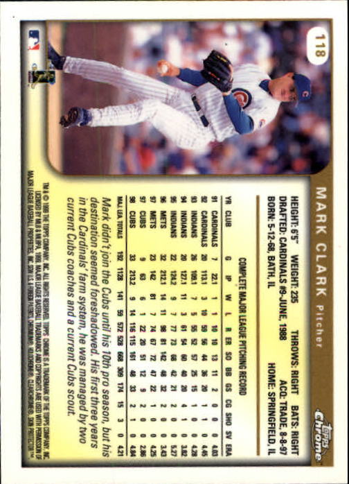 1999 TOPPS CHROME BASEBALL ASSORTED SINGLES U-PICK 2-219 - Picture 153 of 291