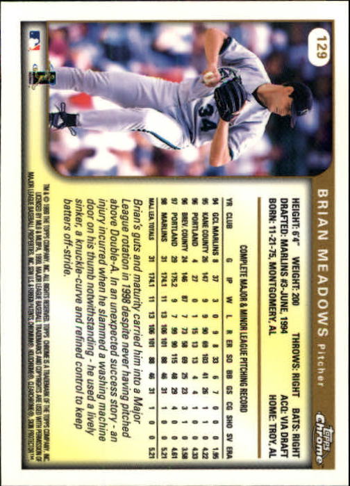 1999 TOPPS CHROME BASEBALL ASSORTED SINGLES U-PICK 2-219 - Picture 165 of 291