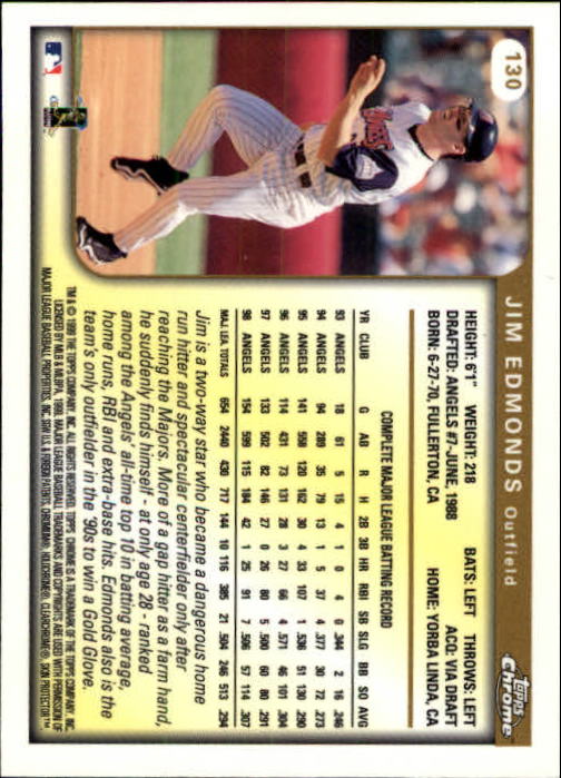 1999 TOPPS CHROME BASEBALL ASSORTED SINGLES U-PICK 2-219 - Picture 167 of 291