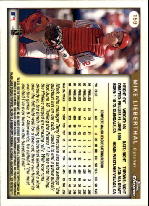 1999 TOPPS CHROME BASEBALL ASSORTED SINGLES U-PICK 2-219 - Picture 209 of 291