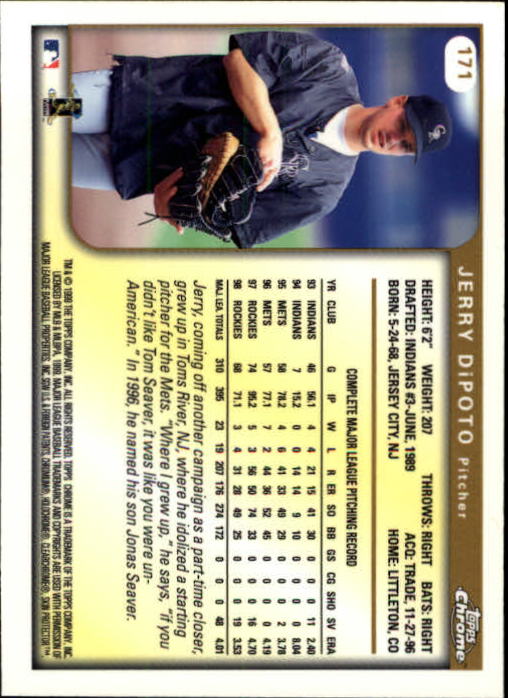 1999 TOPPS CHROME BASEBALL ASSORTED SINGLES U-PICK 2-219 - Picture 225 of 291