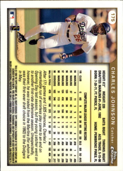 1999 TOPPS CHROME BASEBALL ASSORTED SINGLES U-PICK 2-219 - Picture 229 of 291