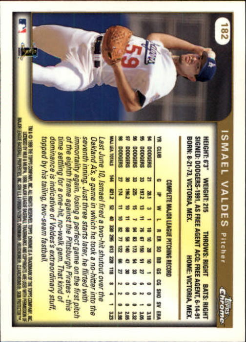 1999 TOPPS CHROME BASEBALL ASSORTED SINGLES U-PICK 2-219 - Picture 241 of 291