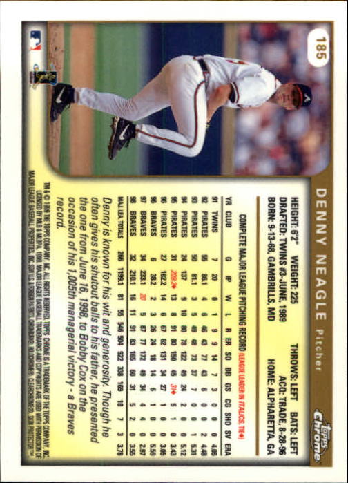 1999 TOPPS CHROME BASEBALL ASSORTED SINGLES U-PICK 2-219 - Picture 245 of 291