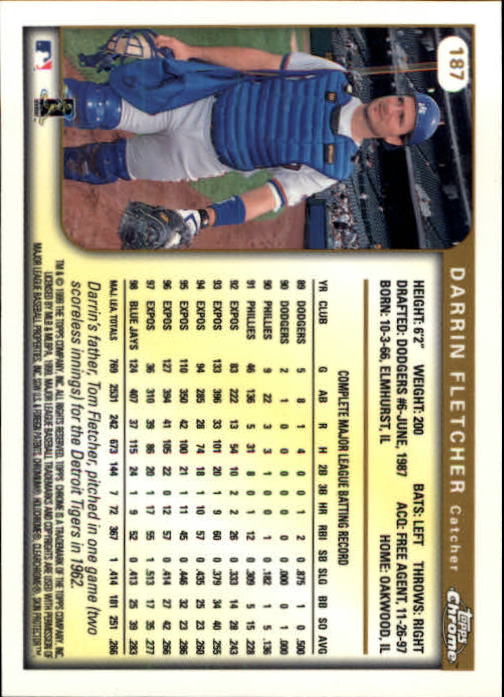 1999 TOPPS CHROME BASEBALL ASSORTED SINGLES U-PICK 2-219 - Picture 249 of 291
