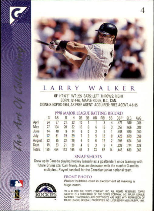 1999 Topps Gallery Baseball - Picture 9 of 323