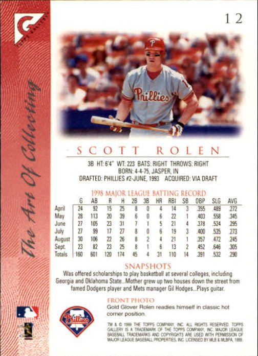 1999 Topps Gallery Baseball - Picture 25 of 323