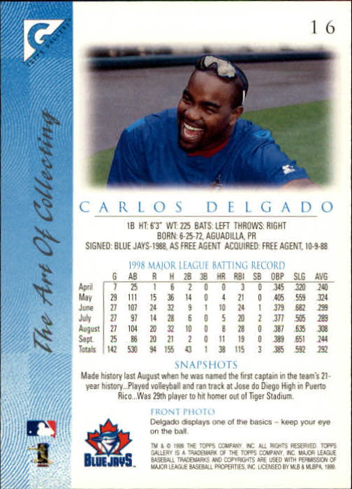 1999 Topps Gallery Baseball - Picture 33 of 323
