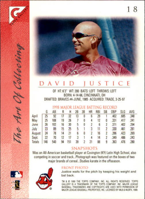 1999 Topps Gallery Baseball - Picture 37 of 323