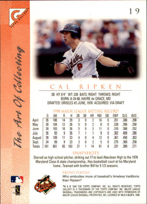 1999 Topps Gallery Baseball - Picture 39 of 323