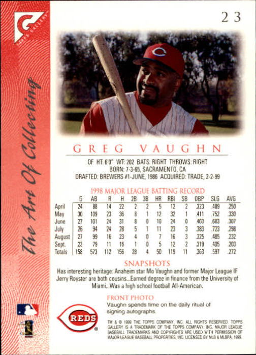1999 Topps Gallery Baseball - Picture 47 of 323