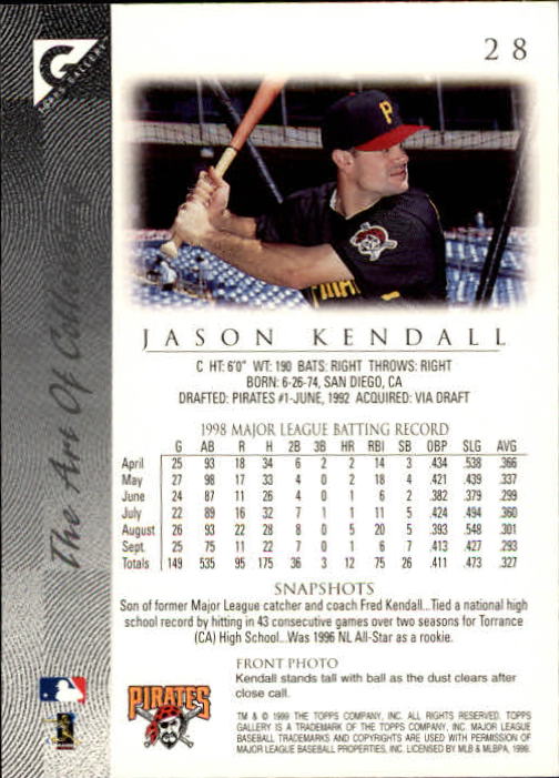 1999 Topps Gallery Baseball - Picture 57 of 323