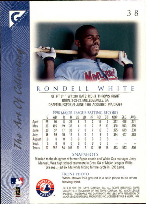 1999 Topps Gallery Baseball - Picture 77 of 323