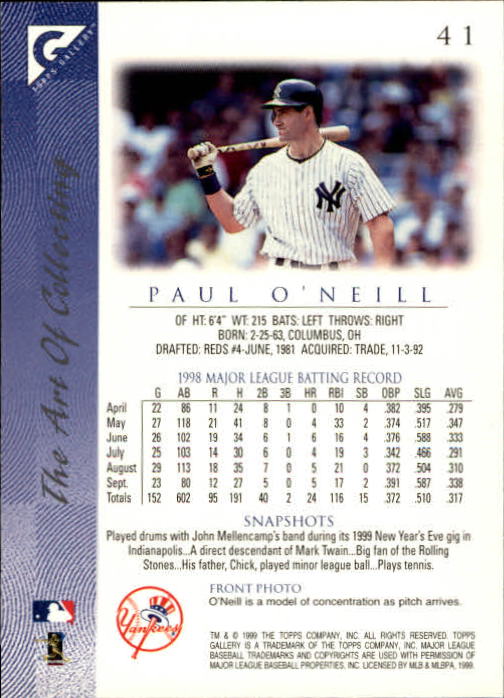 1999 Topps Gallery Baseball - Picture 83 of 323