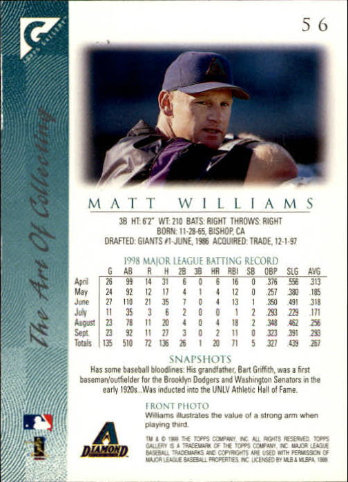 1999 Topps Gallery Baseball - Picture 113 of 323