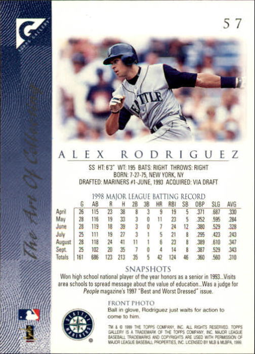 1999 Topps Gallery Baseball - Picture 115 of 323