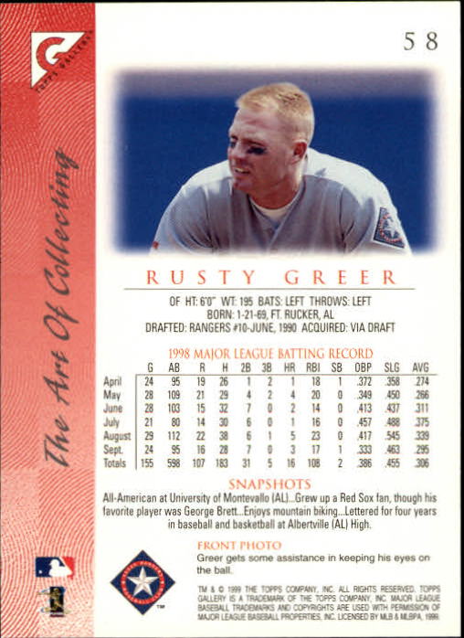 1999 Topps Gallery Baseball - Picture 117 of 323