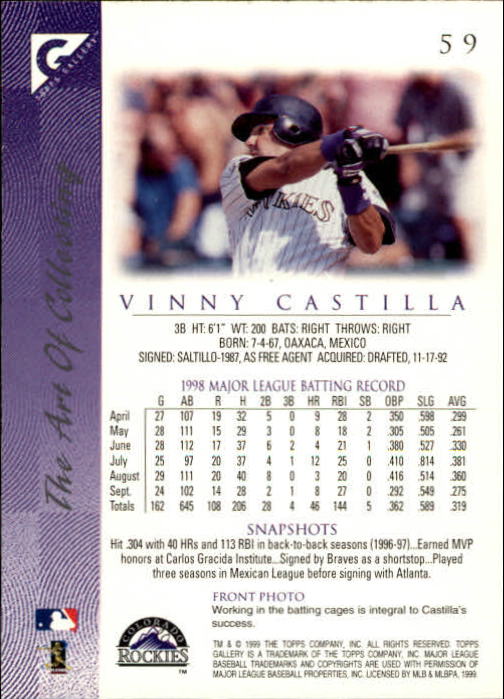 1999 Topps Gallery Baseball - Picture 119 of 323