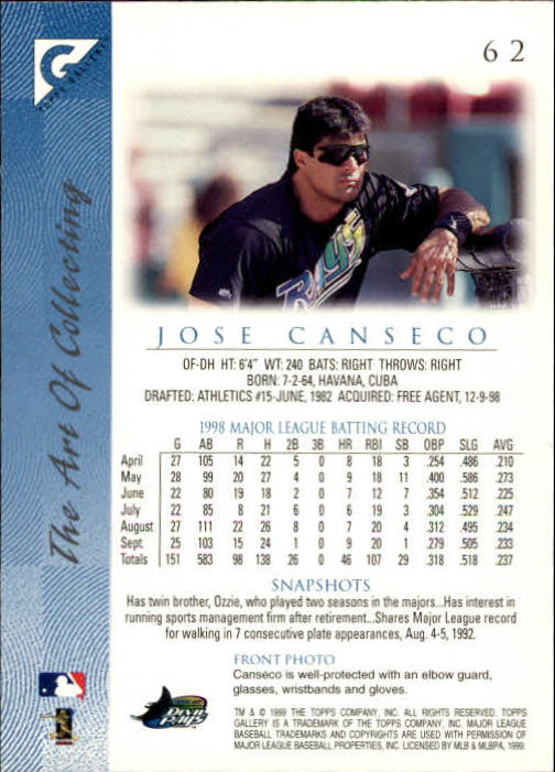 1999 Topps Gallery Baseball - Picture 125 of 323