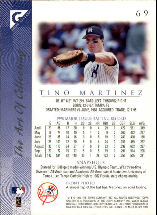 1999 Topps Gallery Baseball - Picture 139 of 323
