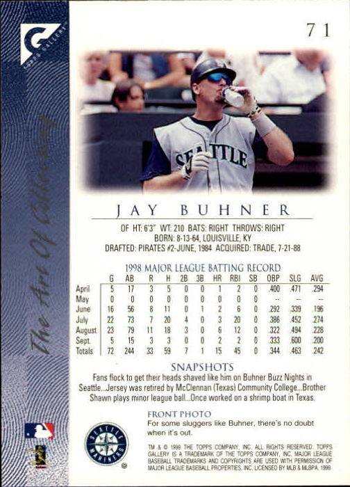 1999 Topps Gallery Baseball - Picture 143 of 323